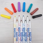 Giotto Turbo Glitter - Simli Keçeli Askılı Paket 8'li