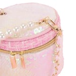 Girabrilla Bag Topcase askılı çanta, silindir şeklinde, payetli