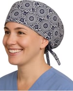 Girdap Desenli Doktor Hemşire Aşçı Cerrahi Bone Hastane Bone Bandana M446