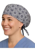 Girdap Desenli Doktor Hemşire Aşçı Cerrahi Bone Hastane Bone Bandana M446
