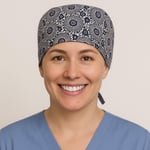 Girdap Desenli Doktor Hemşire Aşçı Cerrahi Bone Hastane Bone Bandana M446
