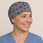 Girdap Desenli Doktor Hemşire Aşçı Cerrahi Bone Hastane Bone Bandana M446