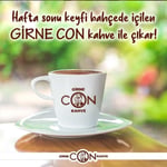 Girne Con Kahve Çifte Kavrulmuş Türk Kahvesi, Gold Label, 125 Gram, Öğütülmüş,%100 Arabica, Kıbrıs Üretim