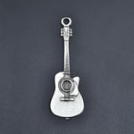 Gitar Örme Zincir Kolye - Gümüş Kaplama - Erkek Kadın Kolye - No:1293