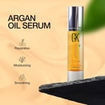 GK Hair Global Keratin Organik Argan Yağlı Saç Serumu Kabarma Kontrolü İçin Kuru Hasar Saç Onarıcı Isı Koruma Saç Parlatıcı Pürüzsüzleştirici Güçlendirici ve Besleyici Serum Unisex Tüm Saç Tipleri 1.6