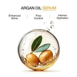 GK Hair Global Keratin Organik Argan Yağlı Saç Serumu Kabarma Kontrolü İçin Kuru Hasar Saç Onarıcı Isı Koruma Saç Parlatıcı Pürüzsüzleştirici Güçlendirici ve Besleyici Serum Unisex Tüm Saç Tipleri 1.6