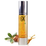 GK Hair Global Keratin Organik Argan Yağlı Saç Serumu Kabarma Kontrolü İçin Kuru Hasar Saç Onarıcı Isı Koruma Saç Parlatıcı Pürüzsüzleştirici Güçlendirici ve Besleyici Serum Unisex Tüm Saç Tipleri 1.6
