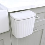 Glad Roomate tezgah altı çöp kovası | mutfak dolabı, banyo veya ofis için yerden tasarruf sağlayan çöp kutusu, açma kolaylığı için çift kapak, 7 litre, beyaz