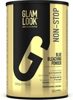 GLAMLOOK Non-Stop Mavi Toz Açıcı 500 gr. | Profesyonel Yüksek Açma Gücü | Zarar Vermeyen Nemlendirici Formül | Evde ve Kuaför Kullanımına Uygun Saç Rengi Açıcı - Seçenekler: NON-STOP, ASH BLOND, WHITE