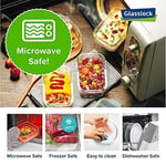 GLASSLOCK DİKDÖRTGEN CAM SAKLAMA KABI 715 ML