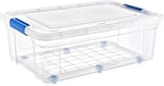 Glassy Şeffaf Tekerlekli 60 L Saklama Kabı - 47,5x69,5x27,5 (h) cm