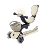 Globber Go Up Baby 360 Işıklı Scooter/ Koyu Bej