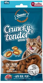 Gnawlers Crunchy Ton Balıklı Prebiotik Destekli Kedi Ödül Maması 65gr