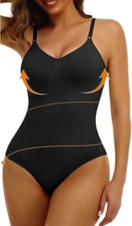 Göğüs Detekli İnceltici Etkili Askılı Zıbın Body Korse, Çıtçıtlı, Lazer Kesim