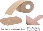 Göğüs Dikleştirici Bant Göğüs Sabitleştirici Bant Göğüs Şekillendirici Bant Göğüs Kaldırıcı Şerit Bant Göğüs Sarkma Düzenleyici (5cmx5m) 5cm x 5m