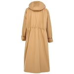 GÖKNUR ARSLAN OVERSIZE SİYAH YAĞMURLUK CAMEL Standart Kadın-1
