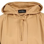 GÖKNUR ARSLAN OVERSIZE SİYAH YAĞMURLUK CAMEL Standart Kadın-1