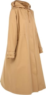 GÖKNUR ARSLAN OVERSIZE SİYAH YAĞMURLUK CAMEL Standart Kadın-1