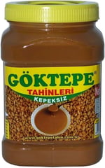 Göktepe KEPEKLİ 935gr Bozkır Tahini Plastik Kutu, Odun Ateşinde Çifte Kavrulmuş (KEPEKLİ-935gr)