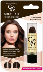 Golden Rose Grey Hair Touch-up Stick No: 02 Dark Brown - Beyaz Saç Kapatıcı - Koyu Kahve - Seçenekler: Pack of 2, Pack of 1, Pack of 4