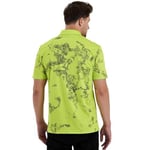 Gölge Desenli Spor Polo Yaka Erkek Kısa Kol Tişört
