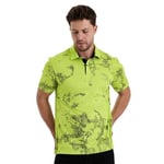 Gölge Desenli Spor Polo Yaka Erkek Kısa Kol Tişört