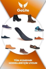 GoLite Memory Foam Yumuşak Ortopedik Tabanlık, Hafızalı Spor Ayakkabı Tabanlığı, Rahat Konforlu İç Taban - M21 Insole (38)