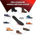 GoLite P22 Ortopedik Ayakkabı Tabanlığı – Yumuşak Poliüretan İç Taban, Arch Desteği ve Parmak Ucu Masaj Noktaları, Konforlu ve Destekleyici Insole, Tüm Ayakkabılar İçin Rahat Yastıklama - (44)