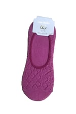 Goo Socks Goo Socks 3 Çift Fuşya Renk Fileli Babet Çorap Pembe 36-40