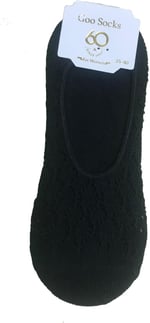 Goo Socks Goo Socks 6 Çift Gri Renk Fileli Babet Çorap Gri 36-40