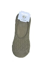 Goo Socks Goo Socks 6 Çift Gri Renk Fileli Babet Çorap Gri 36-40