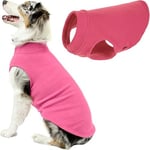 Gooby Esnek Polar Yelek Köpek Kazak - Pembe, 6X-Large - Sıcak Kazak Polar Köpek Ceket - Küçük Köpekler Erkek veya Kız için Kış Köpek Giysile - Seçenekler: 6X-Large Length (27.5