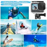 Gopro Hero 12 11 10 9 için aksesuar kiti su geçirmez konut kılıfı sualtı şamandıra kolu silikon kol Lens kapağı temperli cam ekran koruyucuları dalış filtreleri buğu önleyici ekler paket