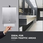 Gorlary Kağıt Havlu Dağıtıcı Duvara Monte Ticari Katlama / Çok Katlı / Üç Katlı El Havluğu, Dokunmasız Kilitli El Havlusu Dispenseri (304 Paslanmaz Çelik)