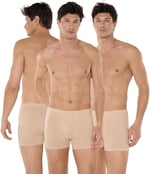 Görünmez Boxer Erkek 3 lü Likralı Modal İç Göstermeyen Boxer 058