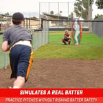 GoSports Baseball & Softball Xtraman Dummy Batter Pitching Training Mannequin - Übungs-Pitchinghilfe für verbesserte Genauigkeit und Sicherheit