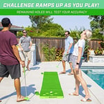 GoSports BattlePutt Golf Sopası Oyunu, 2'si 2 arada Pong Tarzı Oyun, 28 cm Putting Green, 2 Golf Topu
