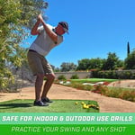 GoSports Köpük Uçuş Egzersiz Golf Topları - 24'lü Paket Sınırlı Uçuş Antrenman Topu - Klasik Beyaz veya Yüksek Görünürlüklü Sarı Arasından Seçim Yapın