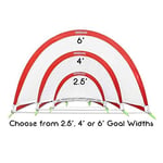 GoSports Portable Pop-Up Soccer Goals for Backyard - Kids & Adults - Set of Two Nets with Agility Training Cones and Carrying Case
