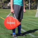 GoSports Portable Pop-Up Soccer Goals for Backyard - Kids & Adults - Set of Two Nets with Agility Training Cones and Carrying Case