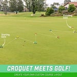 GoSports Putt-Thru Kroket Koyma Oyunu - 9 Kapı, 4 Golf Topu ve Tote Çanta İçerir - Evde, Ofiste veya Yeşilde Oynayın!