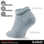 GoWith 4'lü-8'li Pamuklu Kısa Spor Relax Desenli Esnek Erkek Patik Çorabı 3147