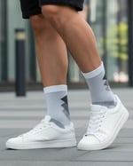 GoWith 5'li Renkli Seamless (Dikişsiz) Topuk Burun Güçlendirilmiş Nem Emici Erkek Fit Çorap - Bambu Yürüyüş Koşu Çorabı Seti 3209
