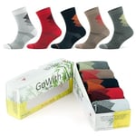 GoWith 5'li Renkli Seamless (Dikişsiz) Topuk Burun Güçlendirilmiş Nem Emici Erkek Fit Çorap - Bambu Yürüyüş Koşu Çorabı Seti 3209