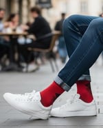 GoWith 5'li Renkli Seamless (Dikişsiz) Topuk Burun Güçlendirilmiş Nem Emici Erkek Fit Çorap - Bambu Yürüyüş Koşu Çorabı Seti 3209