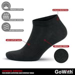 GoWith 6'lı-12'li Premium Penye Pamuk Sade Desensiz Esnek Ayak Bileği Boyu Aktivite Koşu Yürüyüş Egzersiz Spor Çorap Erkek Kadın Patik 3009