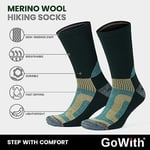 GoWith Unisex Merinos Yünü Tabanaltı Havlulu Dikişsiz Hiking Yürüyüş Aktivite Termal Çorap 3592