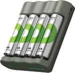 GP B441 USB Pil Şarj Cihazı 4 Adet 2600mAh AA Kalem Pilli Set