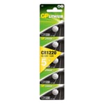 Gp Batteries Cr1220 1220 Boy Lityum Düğme Pil, 3 Volt, 5'li Kart - Seçenekler: Cr1220, Cr1616, Cr1632