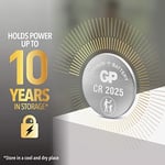 Gp Batteries Cr2025 2025 Boy Lityum Düğme Pil, 3 Volt, 5'Li Kart - Seçenekler: 5'li, Tekli